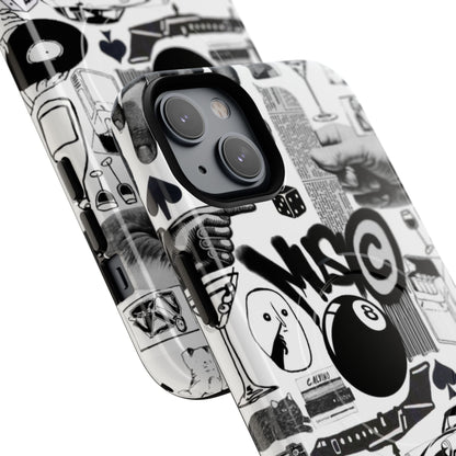 Black and White MagSafe Case