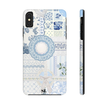 Blue Meadow Patchwork iPhone Case