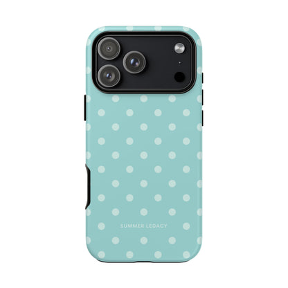Teal Polka Dot iPhone Case