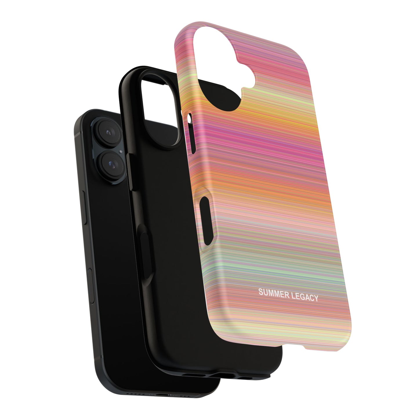 Champagne Ombre Stripe iPhone Case