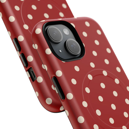 Crimson Polka Dot MagSafe Case