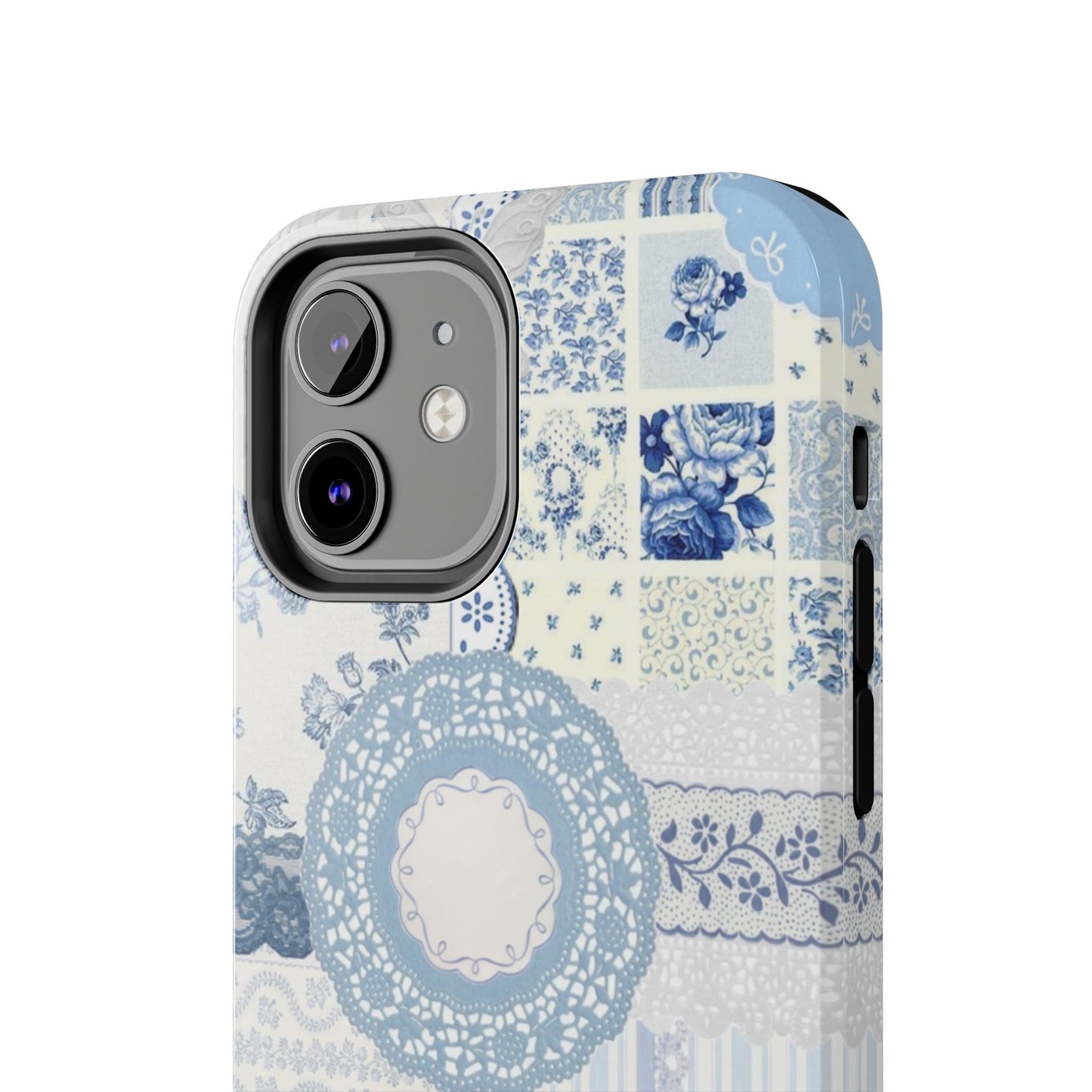 Blue Meadow Patchwork iPhone Case