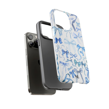 Blue Bows iPhone Case