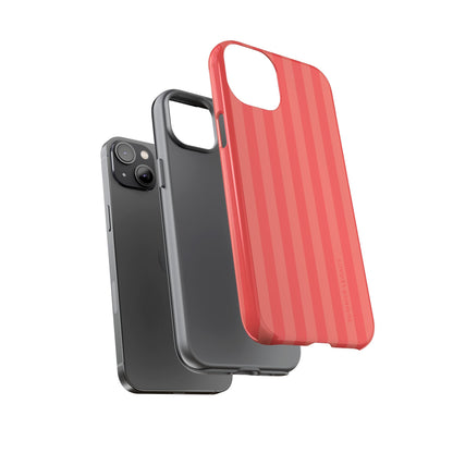 Coral Stripe iPhone Case