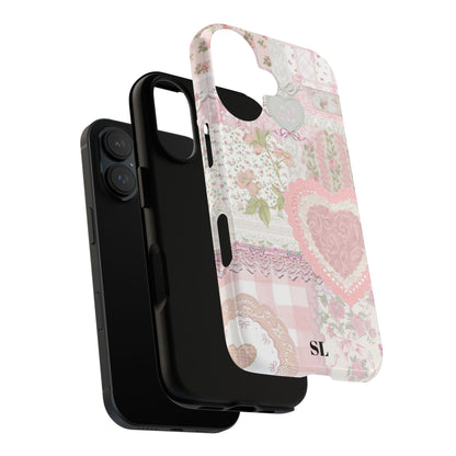 Blushing Floral Patchwork iPhone Case