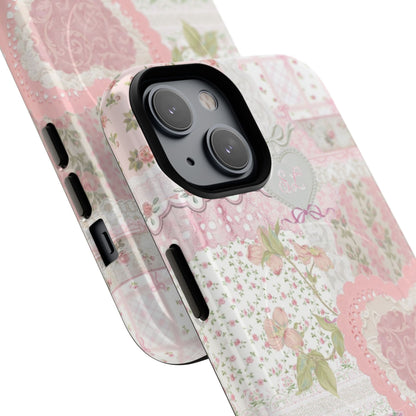 Blushing Floral Patchwork MagSafe Case