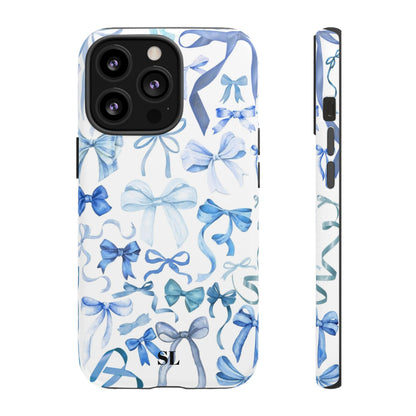 Blue Bows iPhone Case