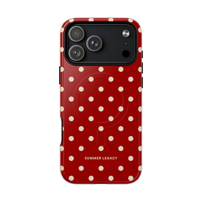 Crimson Polka Dot MagSafe Case