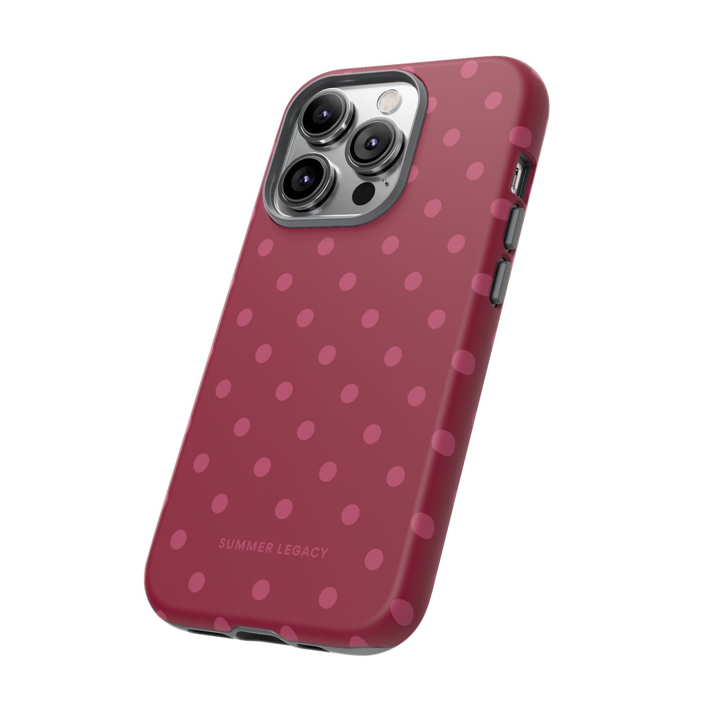 Berry Polka Dot iPhone Case