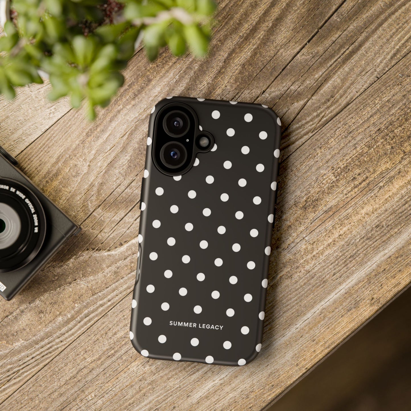 Ebony Polka Dot iPhone Case