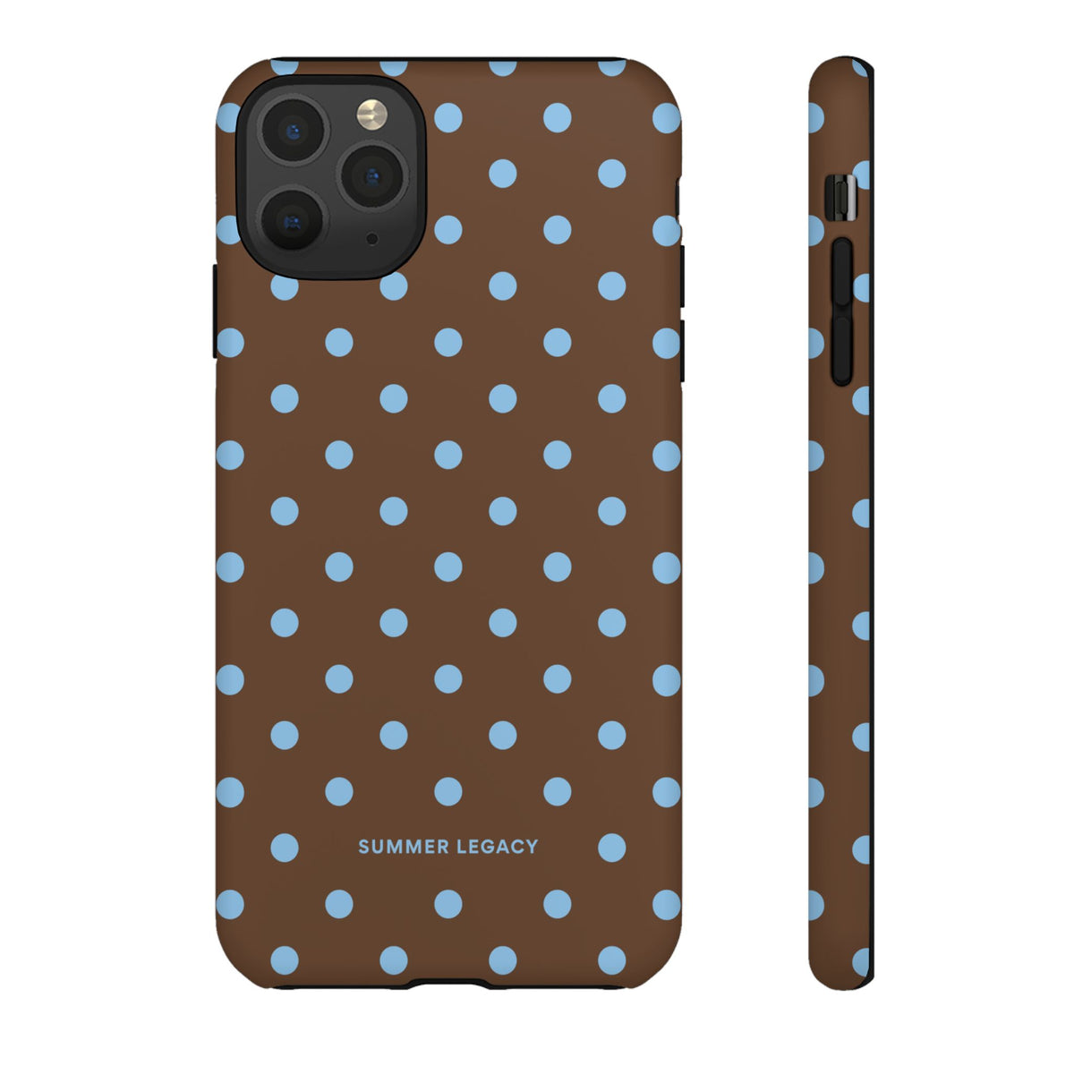 Mocha Polka Dot iPhone Case