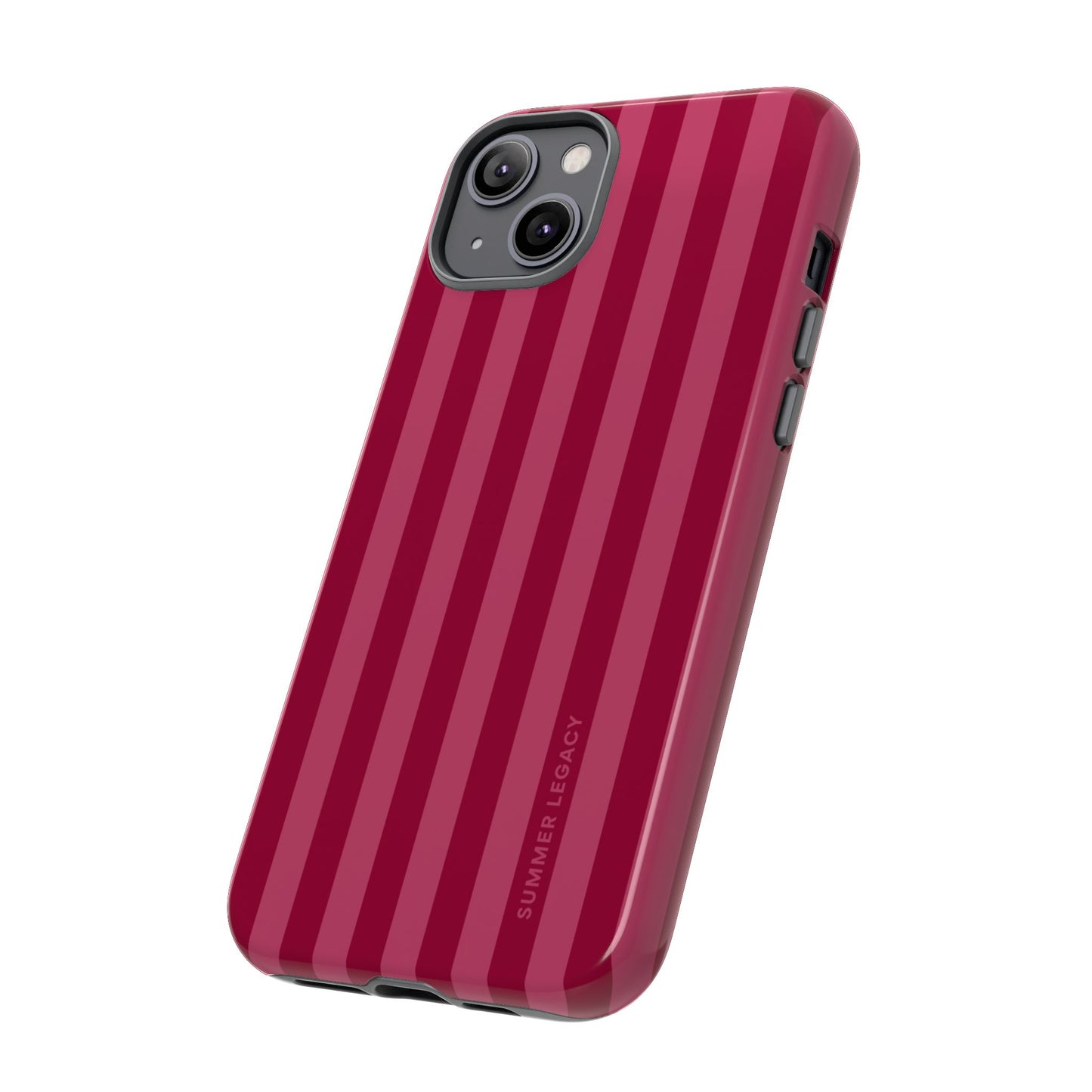 Berry Stripe iPhone Case