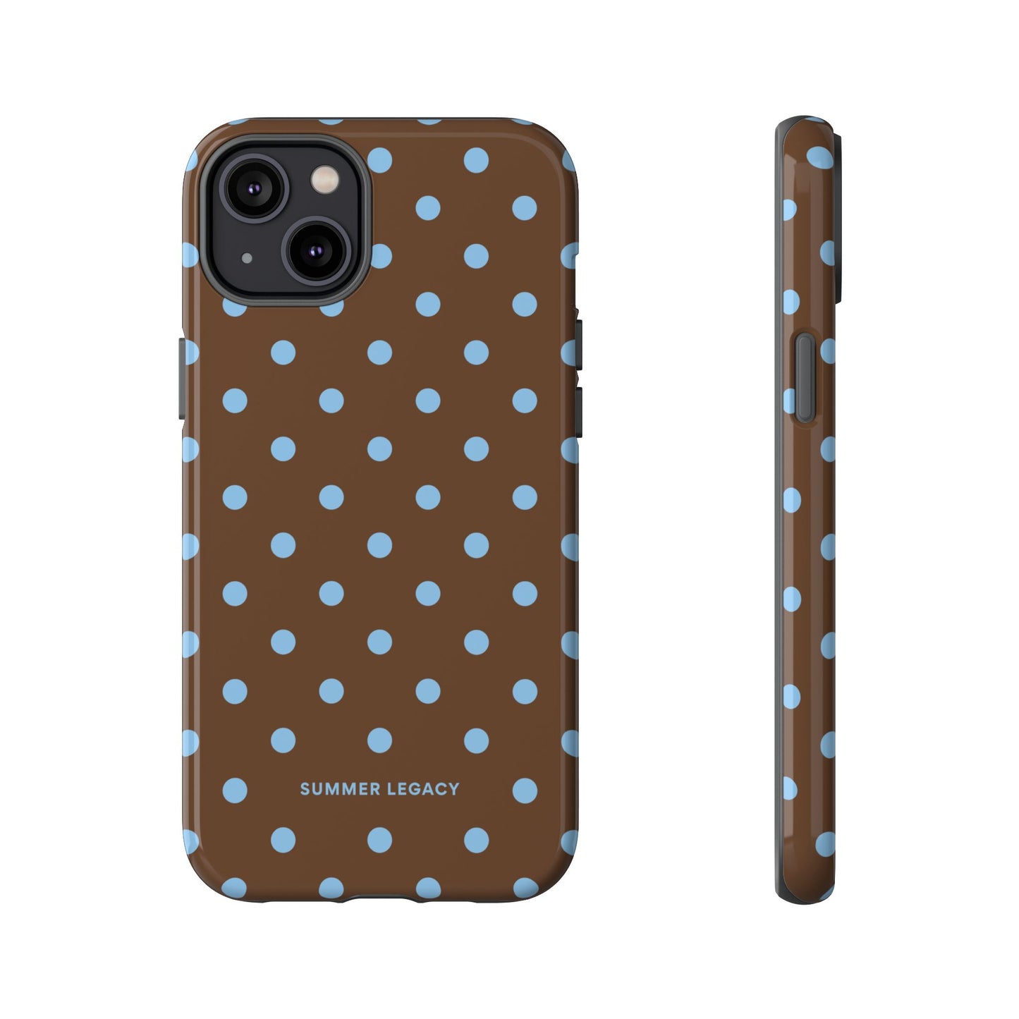 Mocha Polka Dot iPhone Case