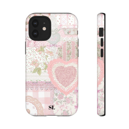 Blushing Floral Patchwork iPhone Case