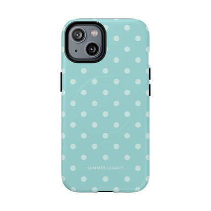 Teal Polka Dot MagSafe Case