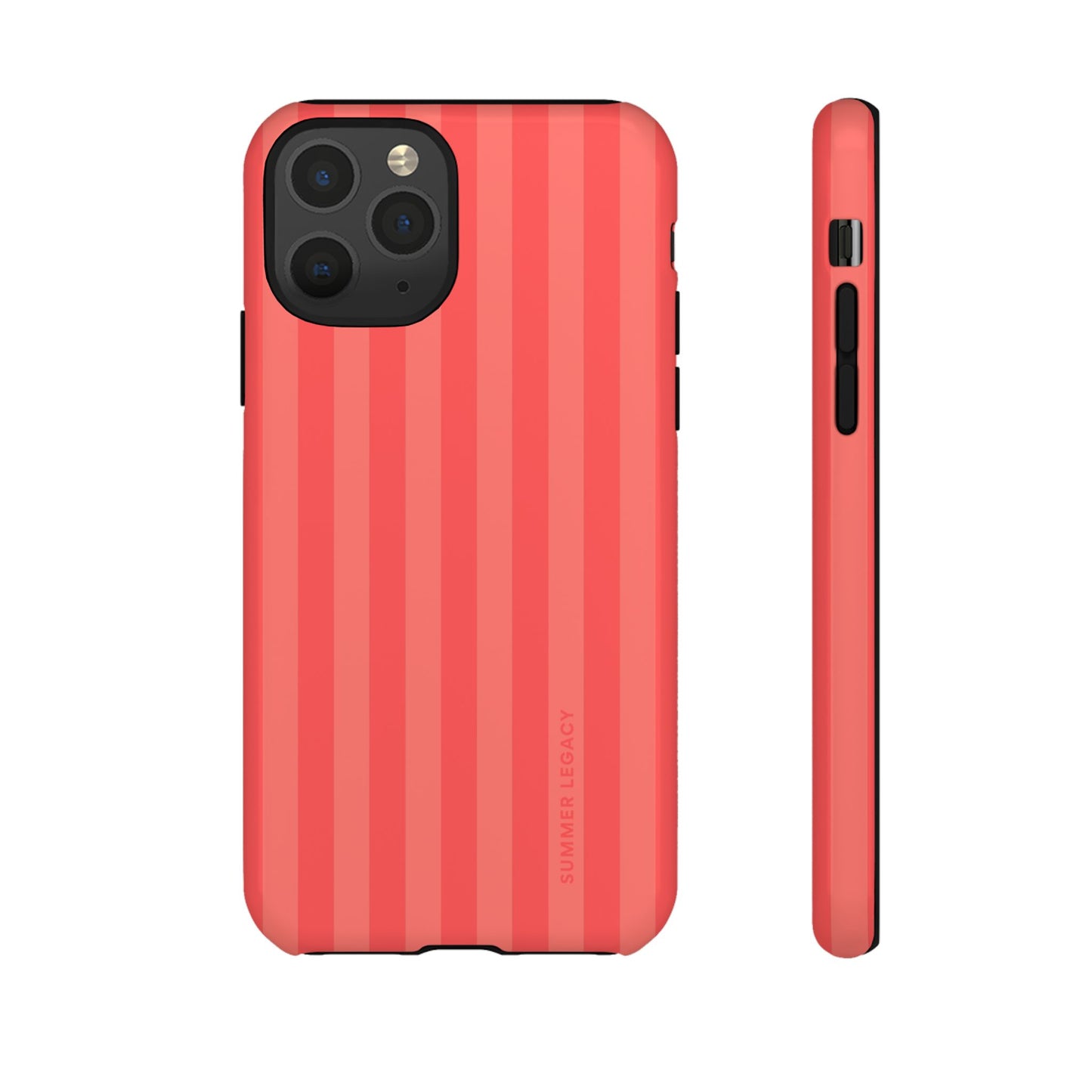 Coral Stripe iPhone Case