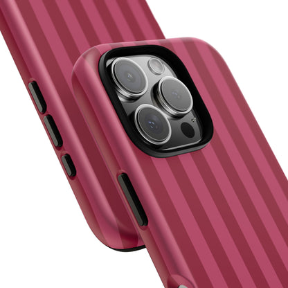 Berry Stripe iPhone Case