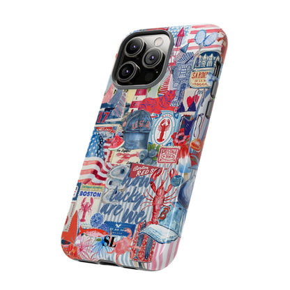 Red, White & Blue iPhone Case
