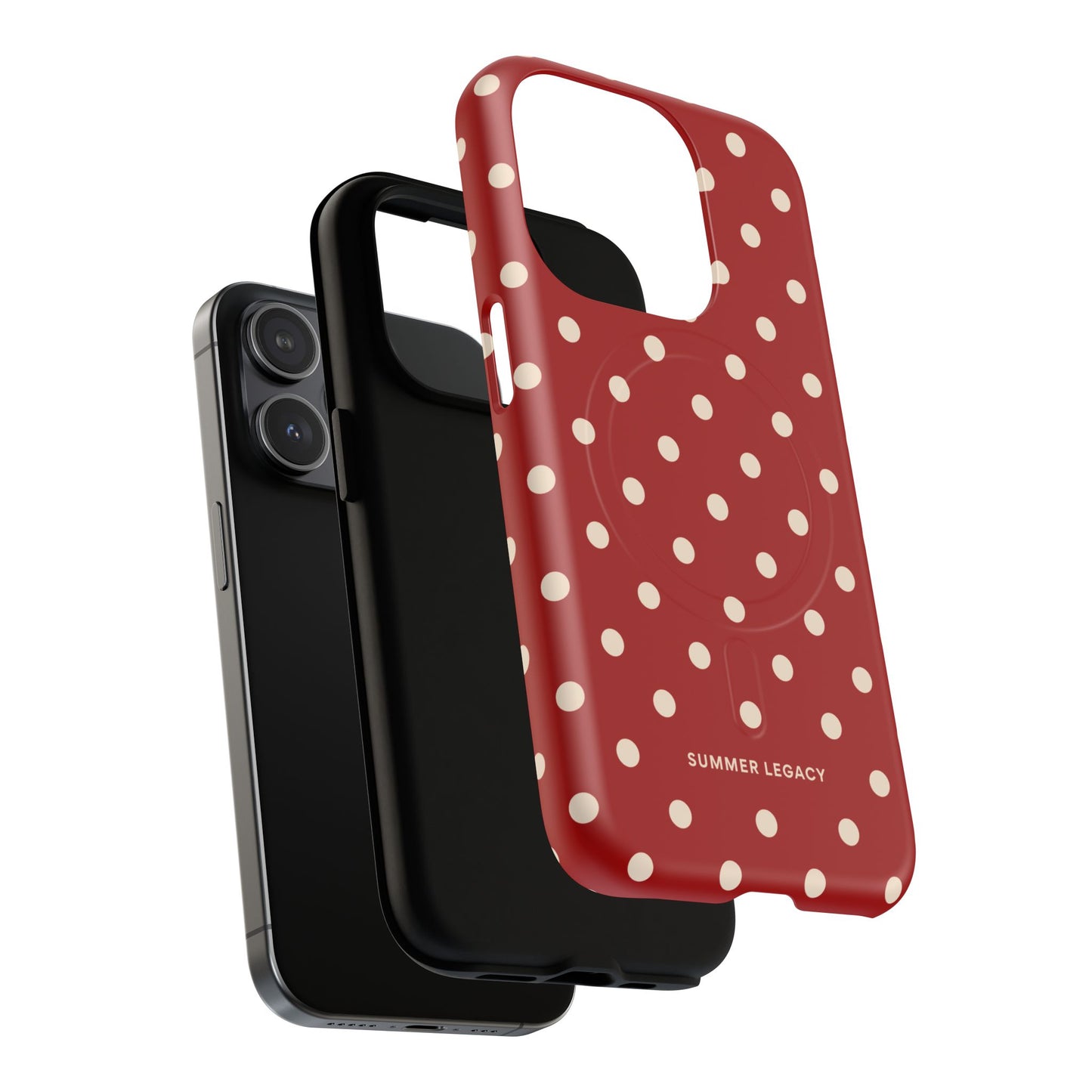 Crimson Polka Dot MagSafe Case