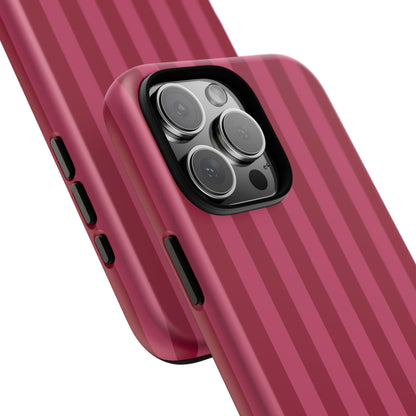 Berry Stripe iPhone Case