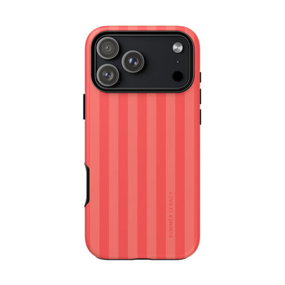 Coral Stripe iPhone Case