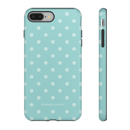 Teal Polka Dot iPhone Case
