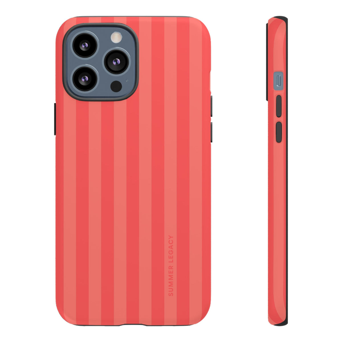 Coral Stripe iPhone Case