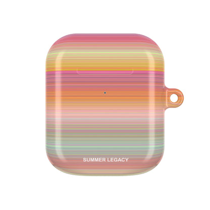 Champagne Ombre Stripe AirPod Case