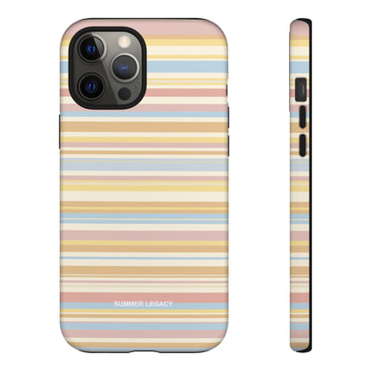 Lychee Multi-stripe iPhone Case
