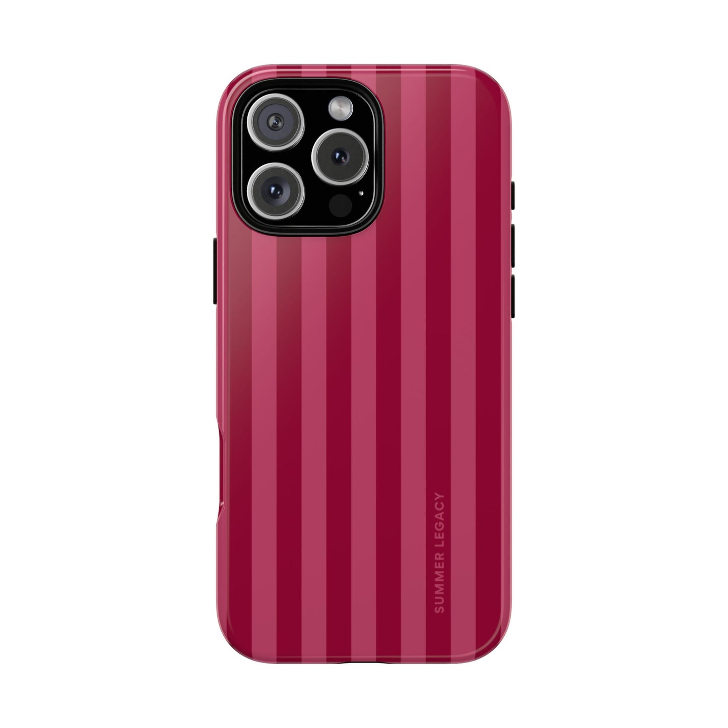 Berry Stripe iPhone Case