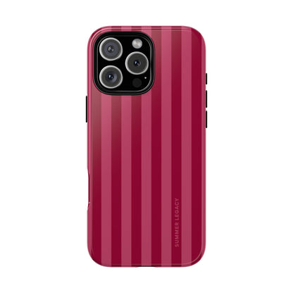 Berry Stripe iPhone Case