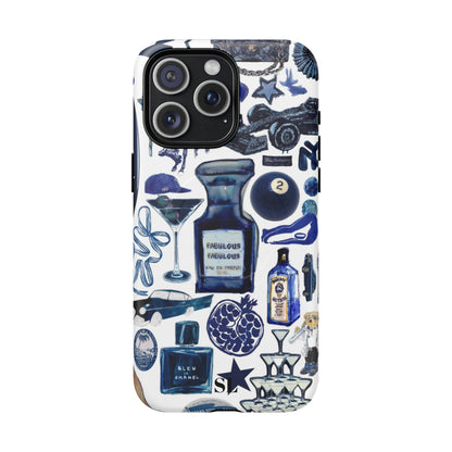 Navy Blue Collage MagSafe Case