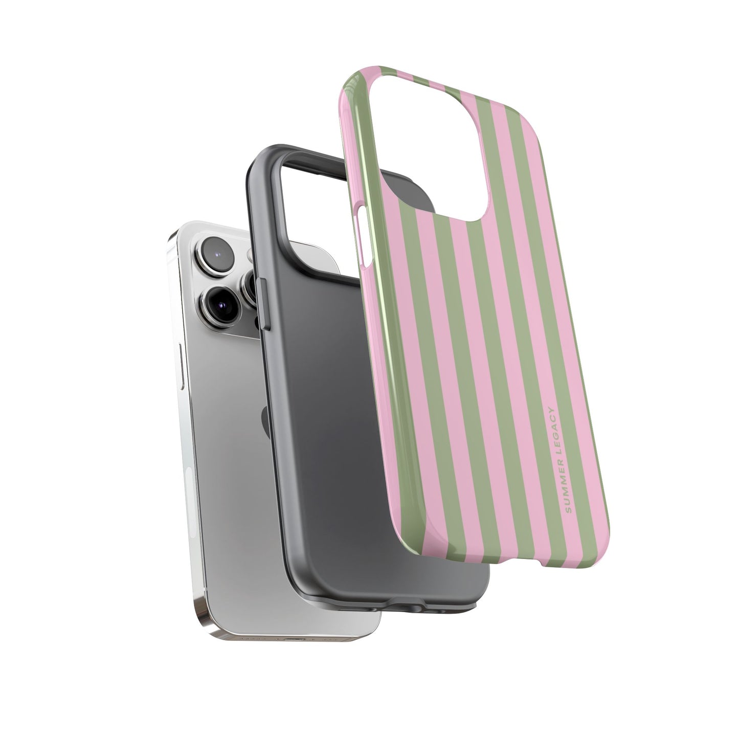Guava Stripe iPhone Case