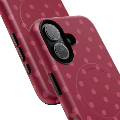 Berry Polka Dot MagSafe Case