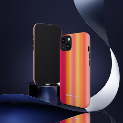 Amber Glow Ombre Stripe iPhone Case