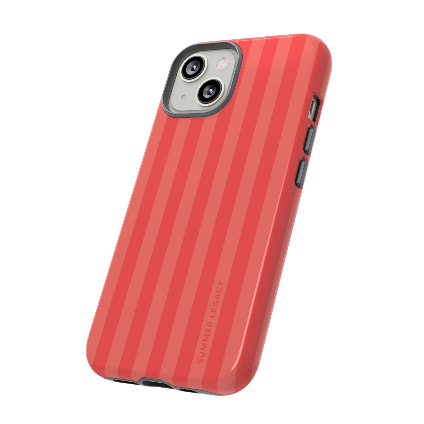 Coral Stripe iPhone Case