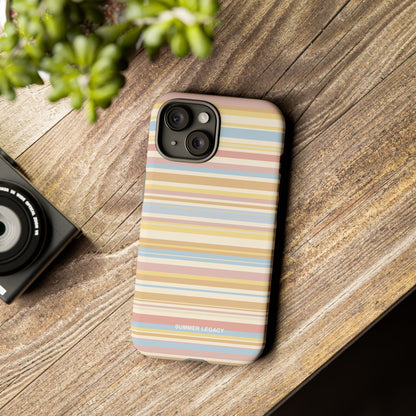 Lychee Multi-stripe iPhone Case
