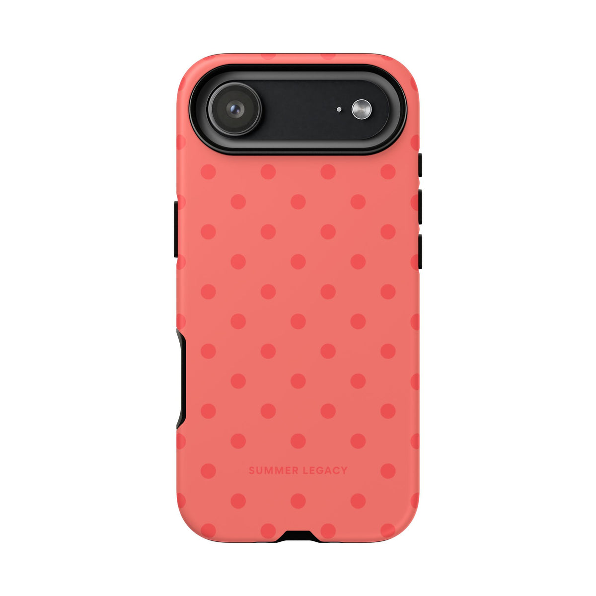 Coral Polka Dot iPhone Case