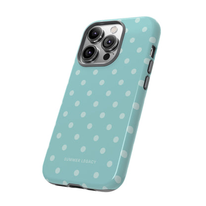 Teal Polka Dot iPhone Case