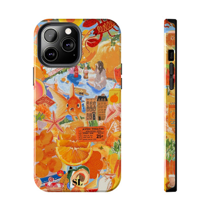 Orange Goldfish Collage iPhone Case