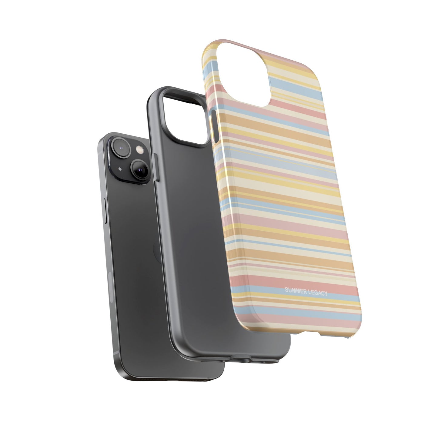 Lychee Multi-stripe iPhone Case