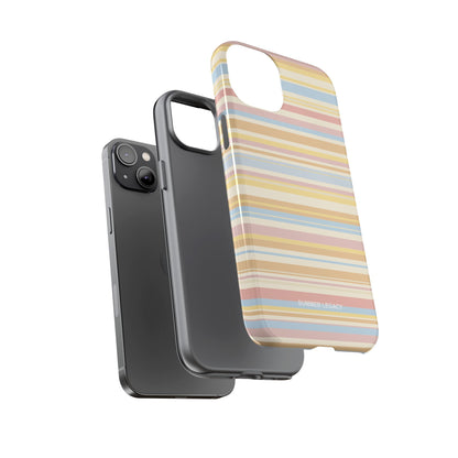 Lychee Multi-stripe iPhone Case