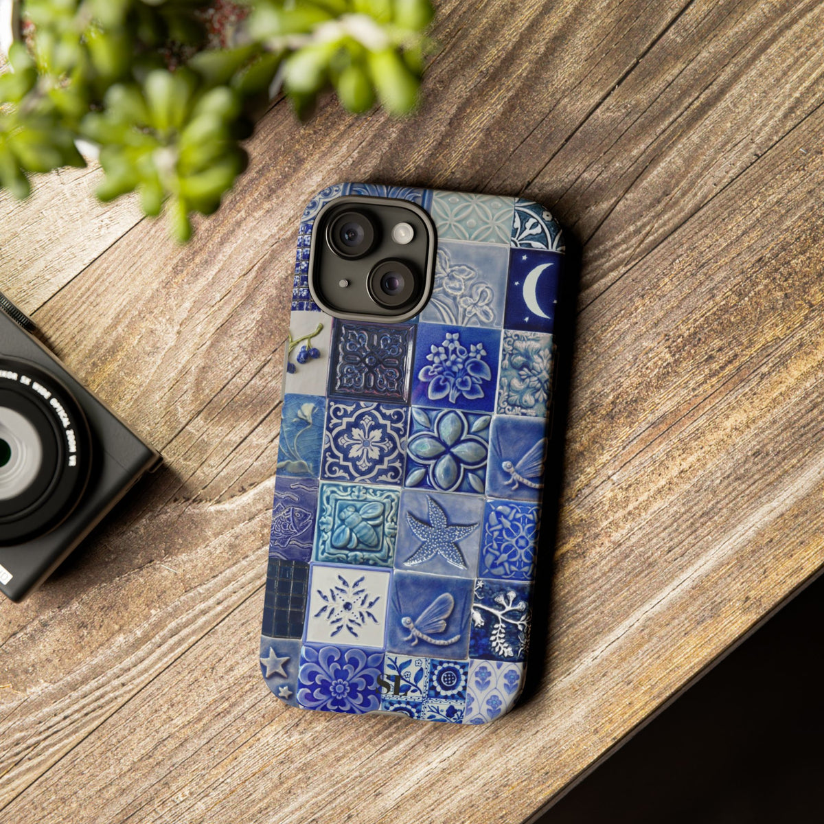 Midnight Mosaic Tiles iPhone Case