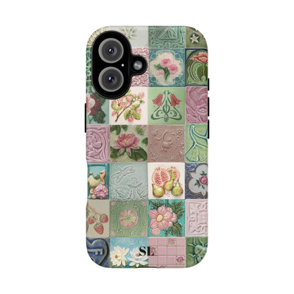 Garden Mosaic Tiles iPhone Case