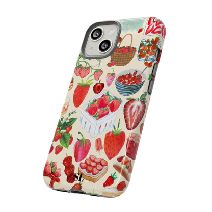 Strawberry Collage iPhone Case