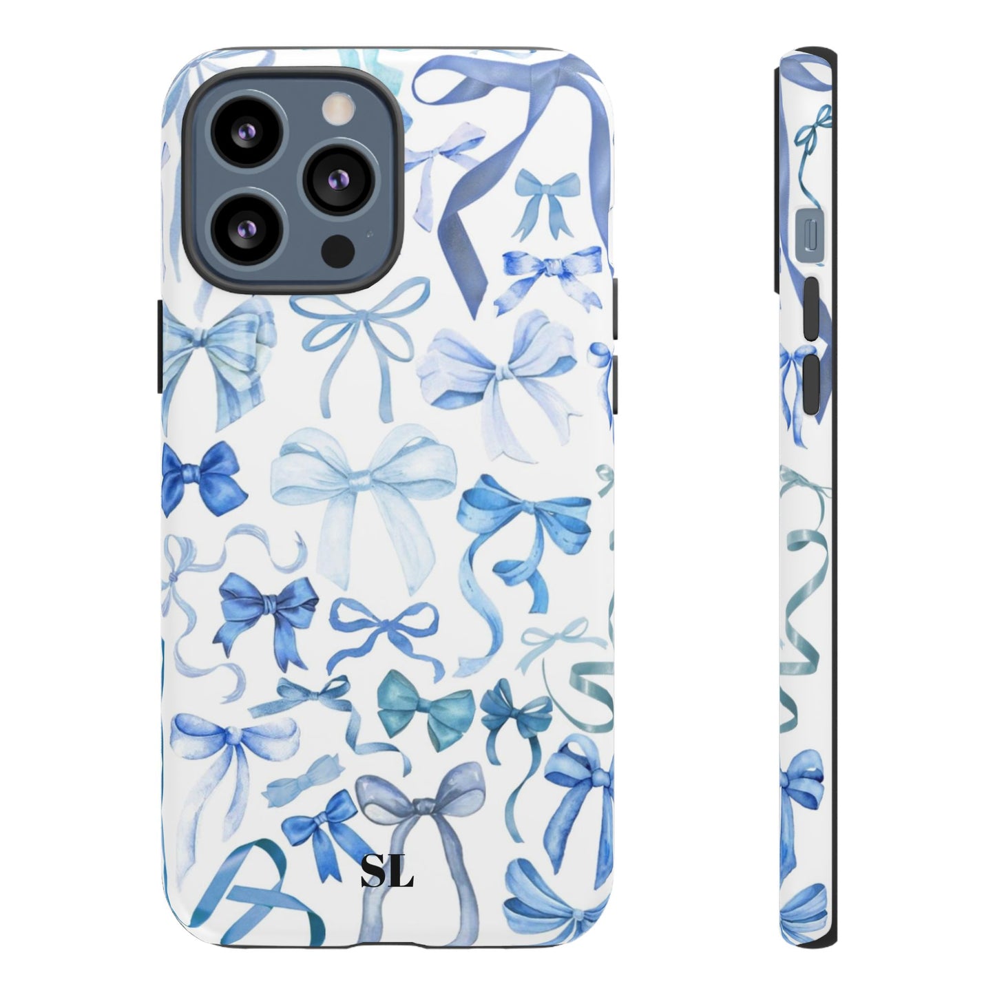 Blue Bows iPhone Case