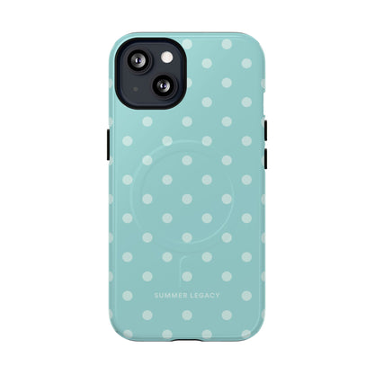 Teal Polka Dot MagSafe Case