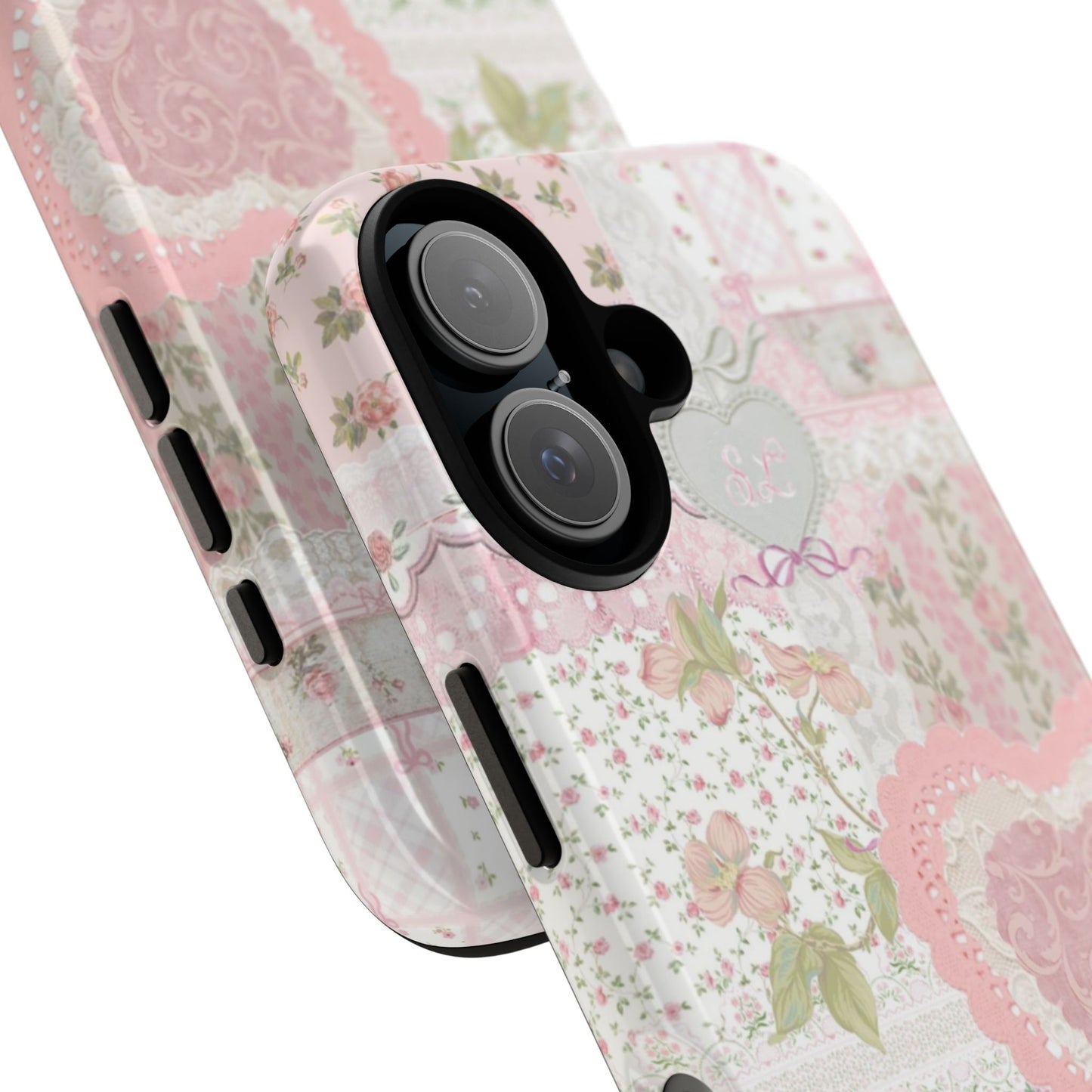 Blushing Floral Patchwork iPhone Case