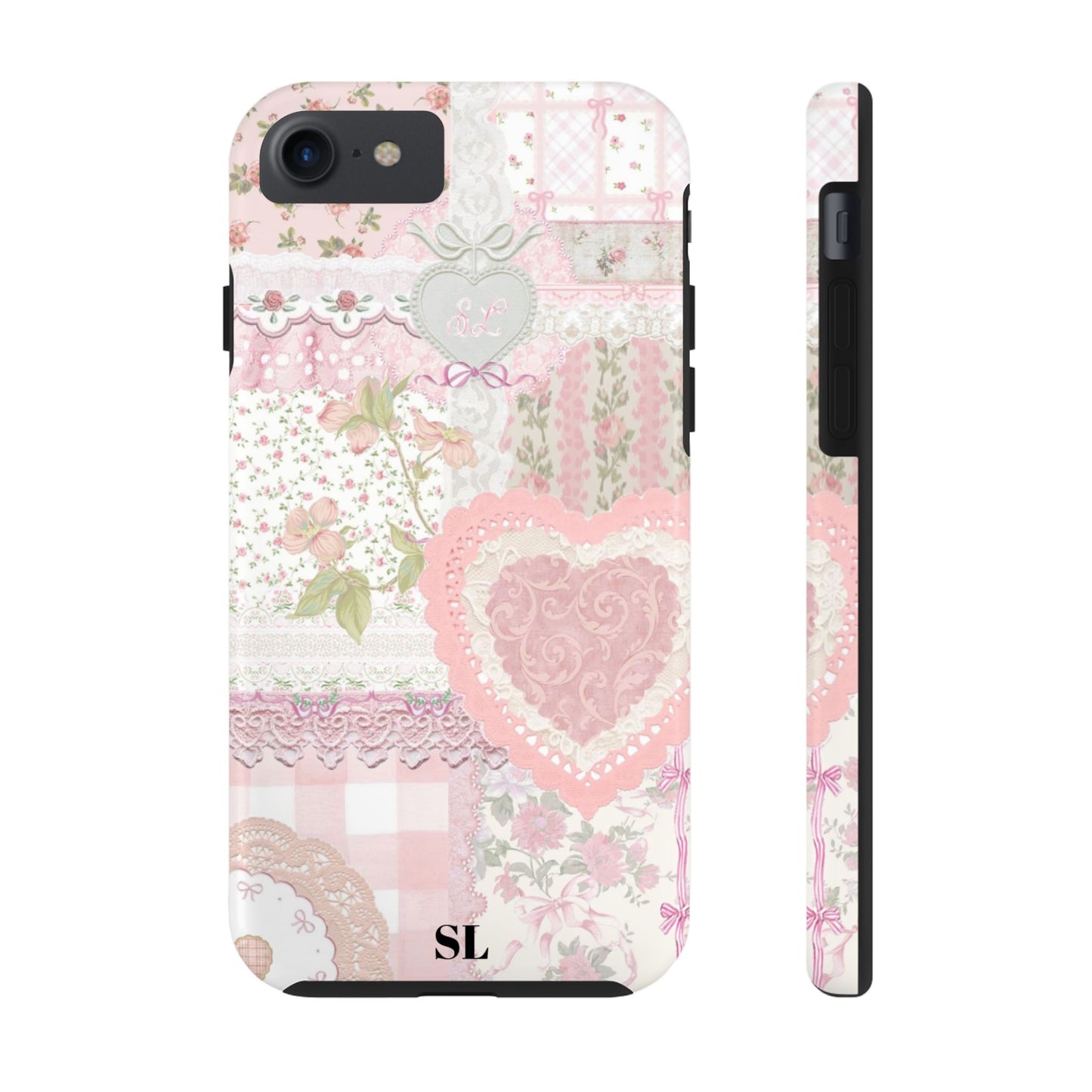 Blushing Floral Patchwork iPhone Case