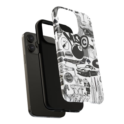 Black and White MagSafe Case